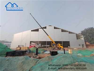 Tenda gudang barang aluminium