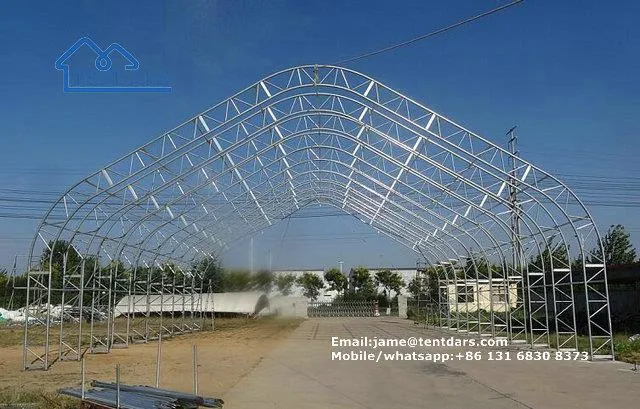 Steel truss tent