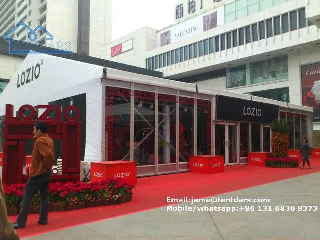 Glass exhibition Tent