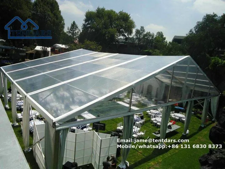 Tenda Marquee Plastik Bening